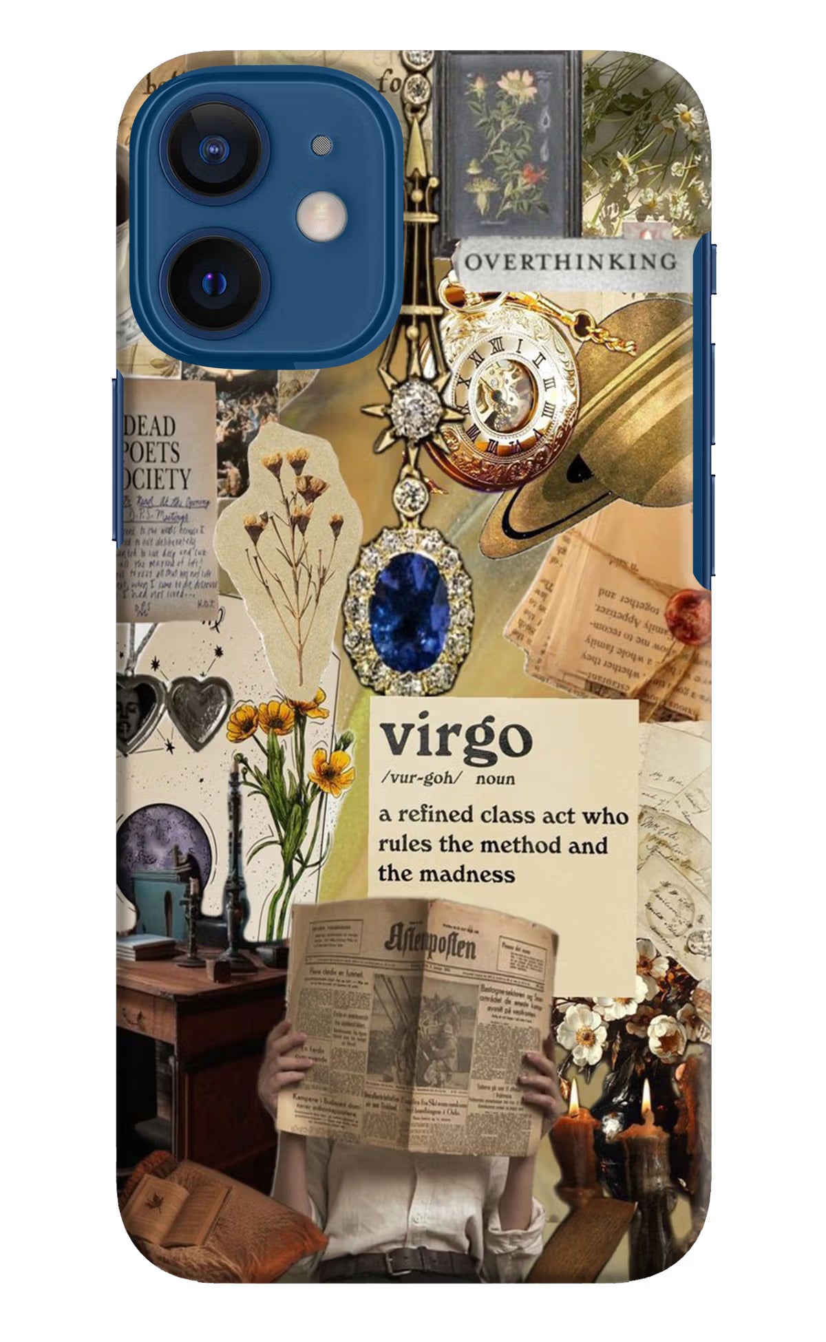 Virgo Zodiac iPhone 12 Mini Hard Case Back Cover by Casekaro
