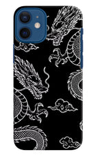 Twin Dragons iPhone 12 Mini Hard Case Back Cover by Casekaro