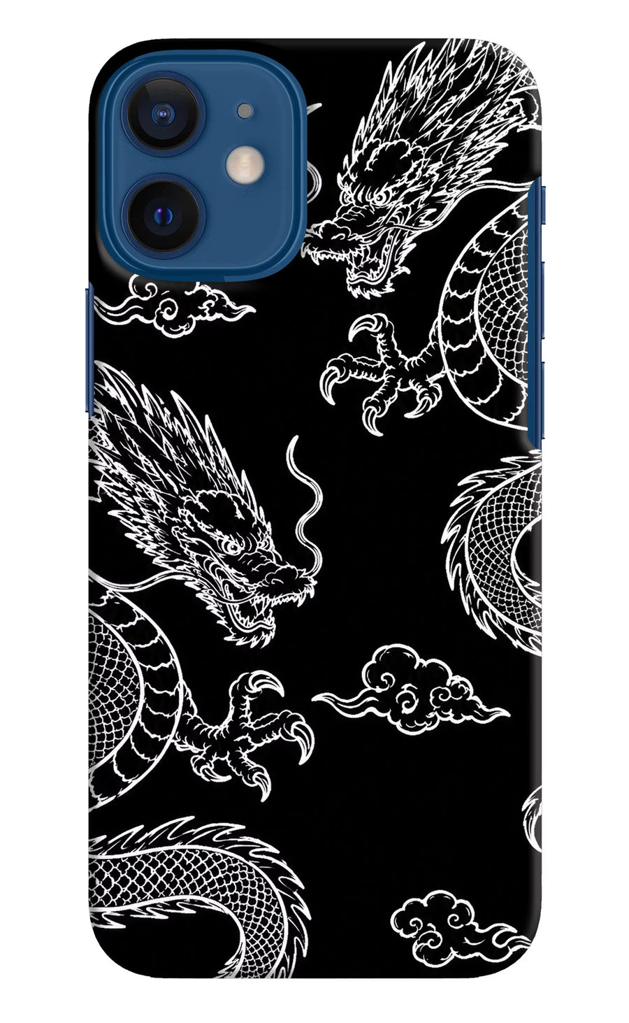 Twin Dragons iPhone 12 Mini Back Cover, Hard case