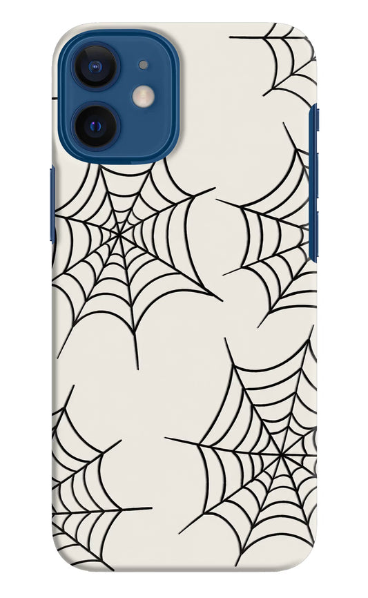 Spider Web iPhone 12 Mini Hard Case Back Cover by Casekaro