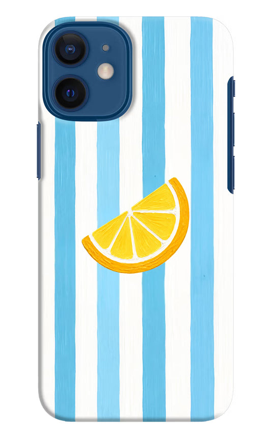 Summer Lemon iPhone 12 Mini Hard Case Back Cover by Casekaro