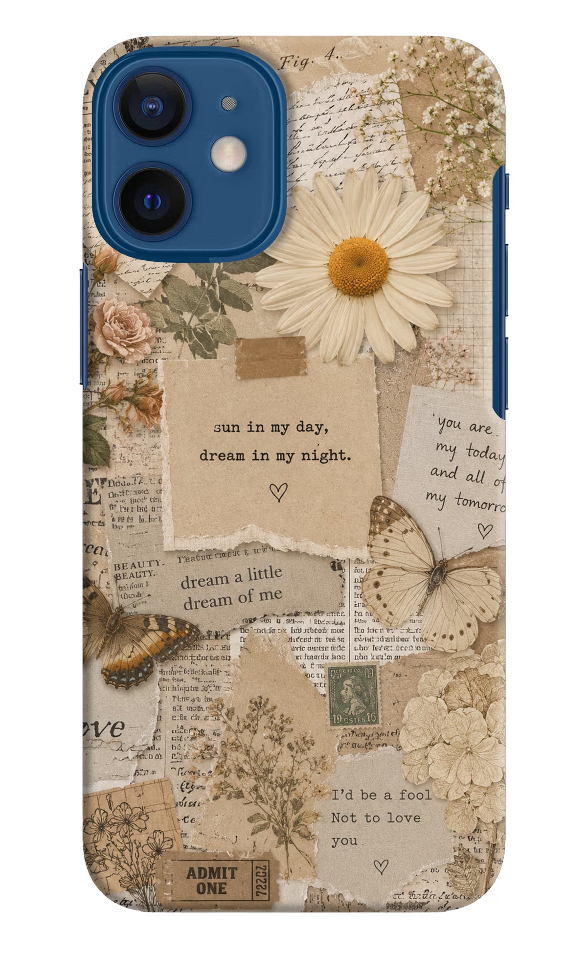 Vintage case iPhone 12 Mini Back Cover