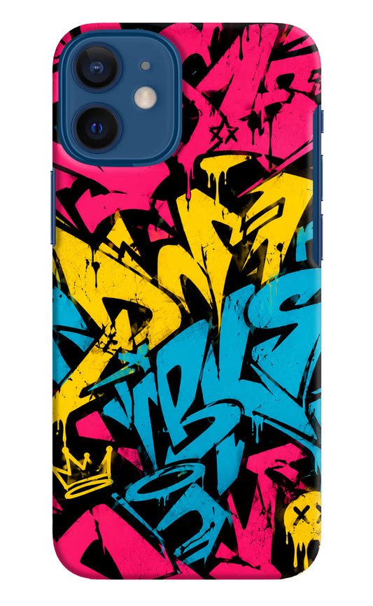 Graffiti Vibe iPhone 12 Mini Hard Case Back Cover by Casekaro