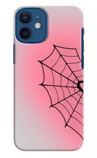 Pink Web iPhone 12 Mini Hard Case Back Cover by Casekaro