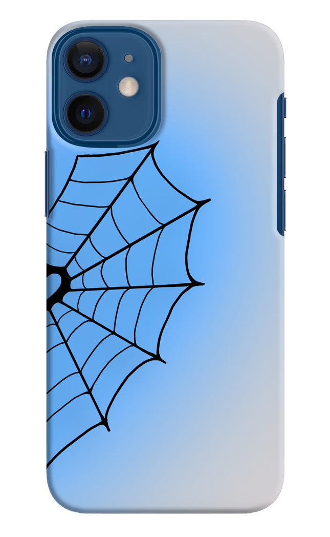 Blue Web iPhone 12 Mini Hard Case Back Cover by Casekaro