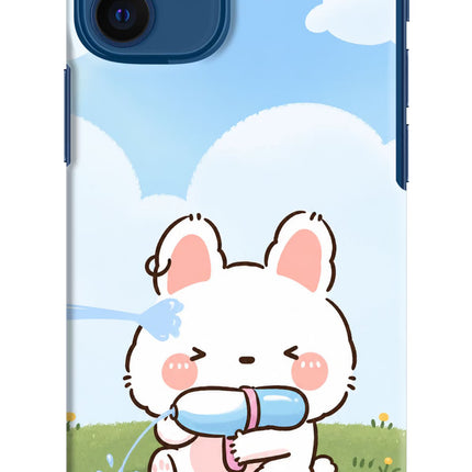 Bunny Treat iPhone 12 Mini Hard Case Back Cover by Casekaro