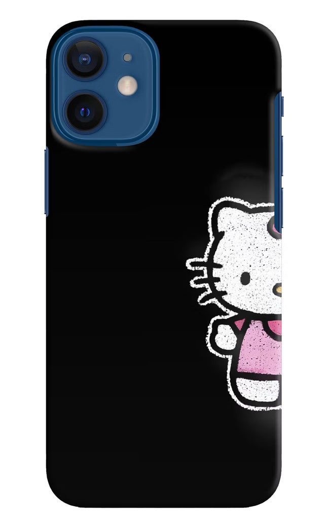 Kitty Charm iPhone 12 Mini Hard Case Back Cover by Casekaro