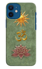 Om & Lotus iPhone 12 Mini Back Cover