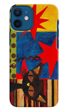 Pop Cat iPhone 12 Mini Hard Case Back Cover by Casekaro