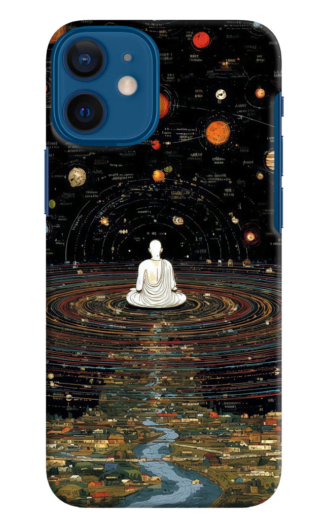 Space Monk iPhone 12 Mini Hard Case Back Cover by Casekaro