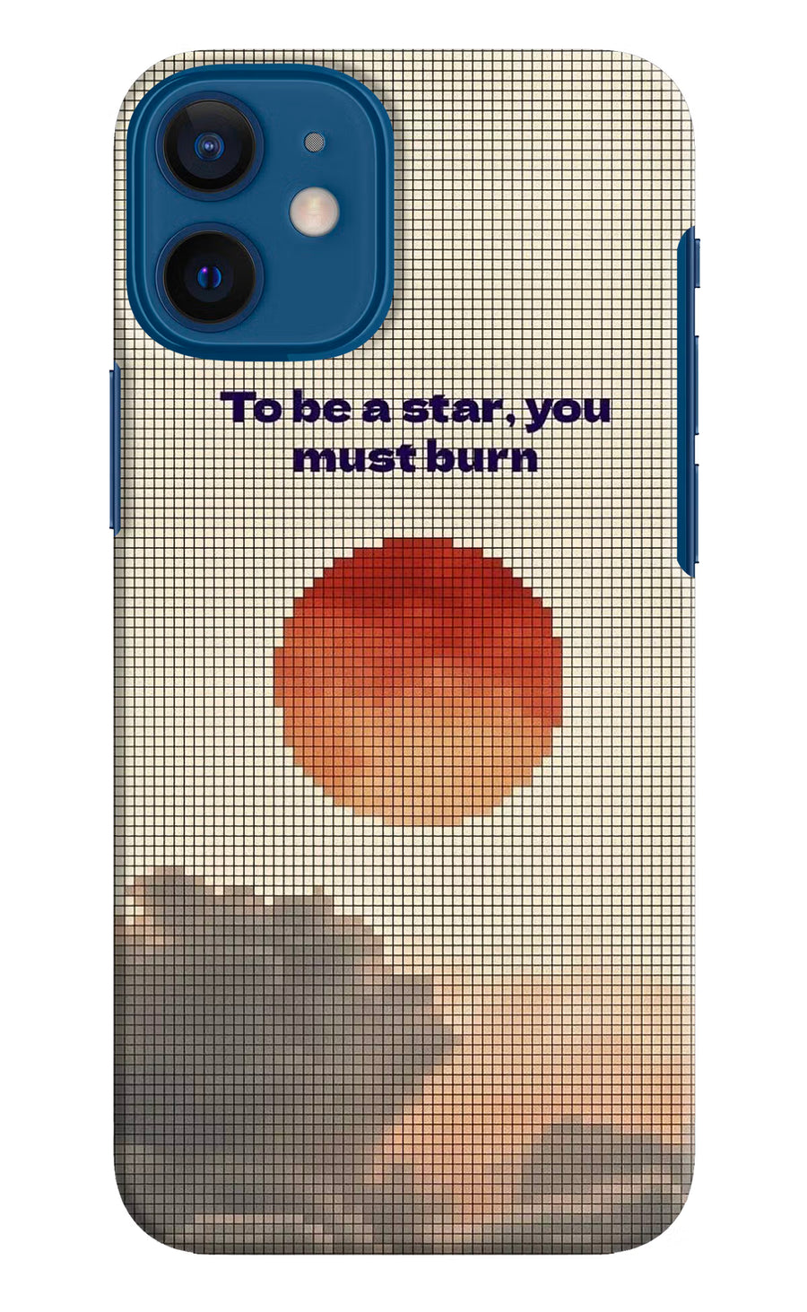 Pixel Sun iPhone 12 Mini Back Cover, Hard case