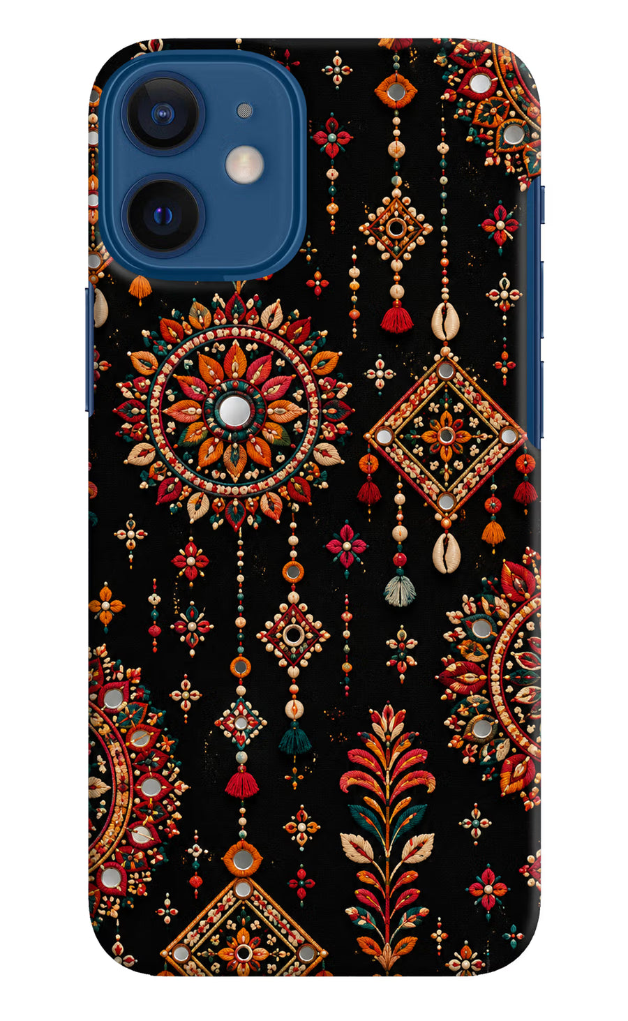 Boho Noir iPhone 12 Mini Back Cover, Hard case