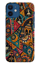 Folk Print iPhone 12 Mini Back Cover
