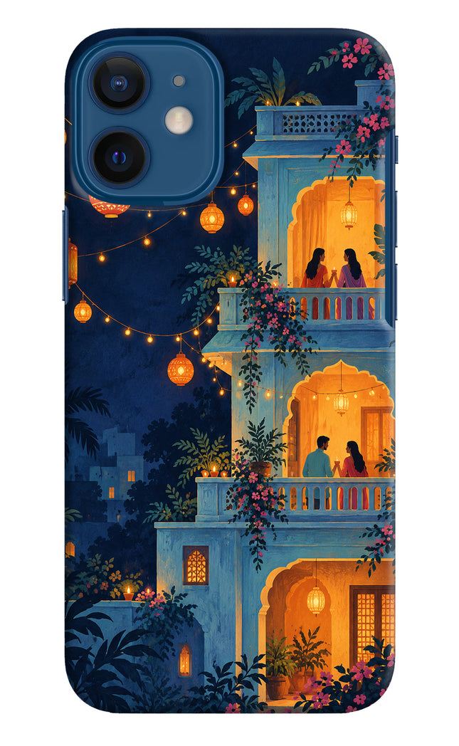 Balcony Glow iPhone 12 Mini Hard Case Back Cover by Casekaro
