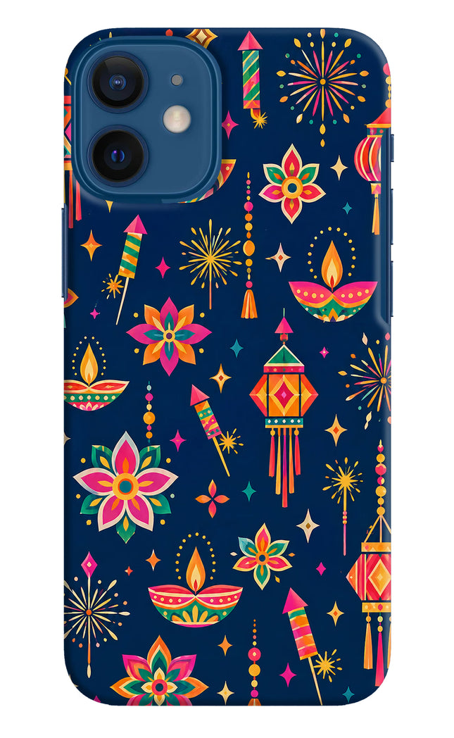 Festive Pop iPhone 12 Mini Hard Case Back Cover by Casekaro