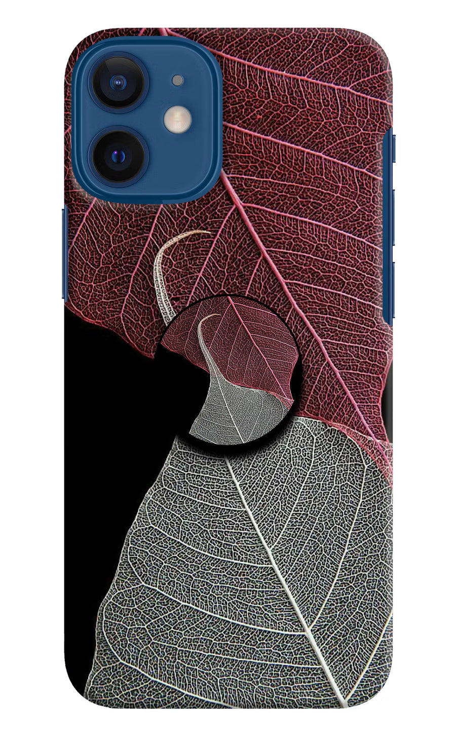 Leaf Pattern iPhone 12 Mini Pop Case, Hard case