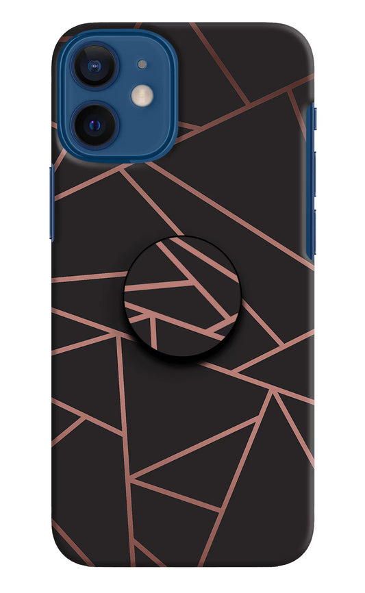 Geometric Pattern iPhone 12 Mini Pop Case by Casekaro