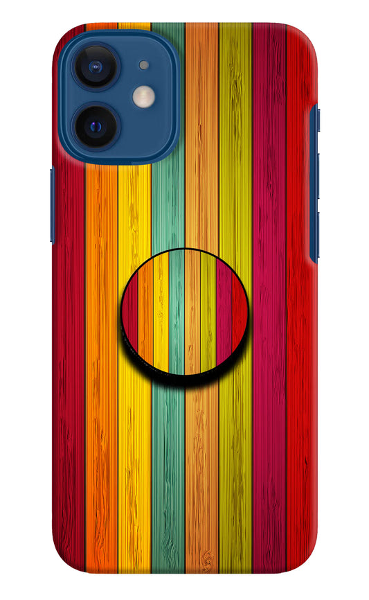 Multicolor Wooden iPhone 12 Mini Pop Case by Casekaro