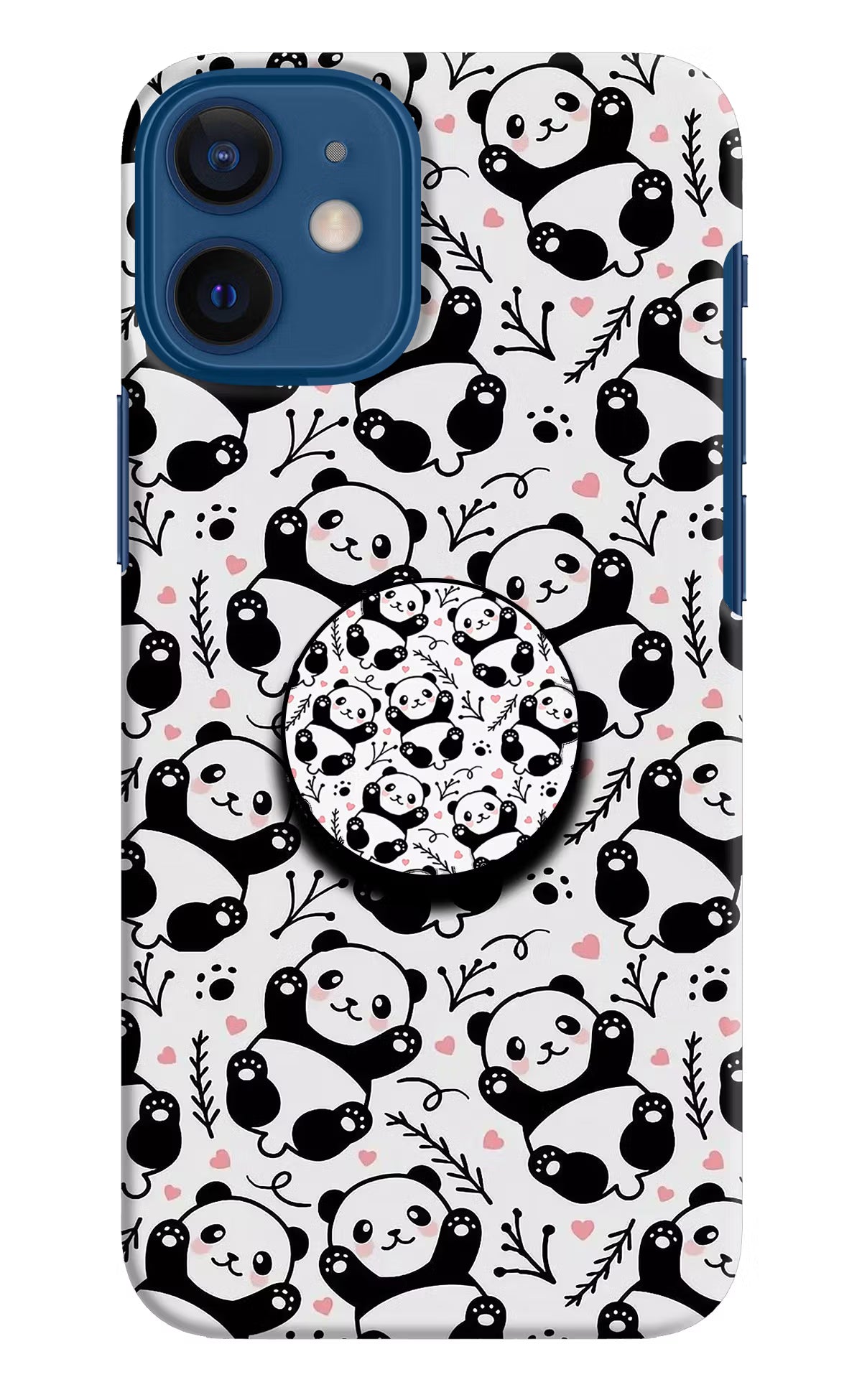 Cute Panda iPhone 12 Mini Pop Case by Casekaro