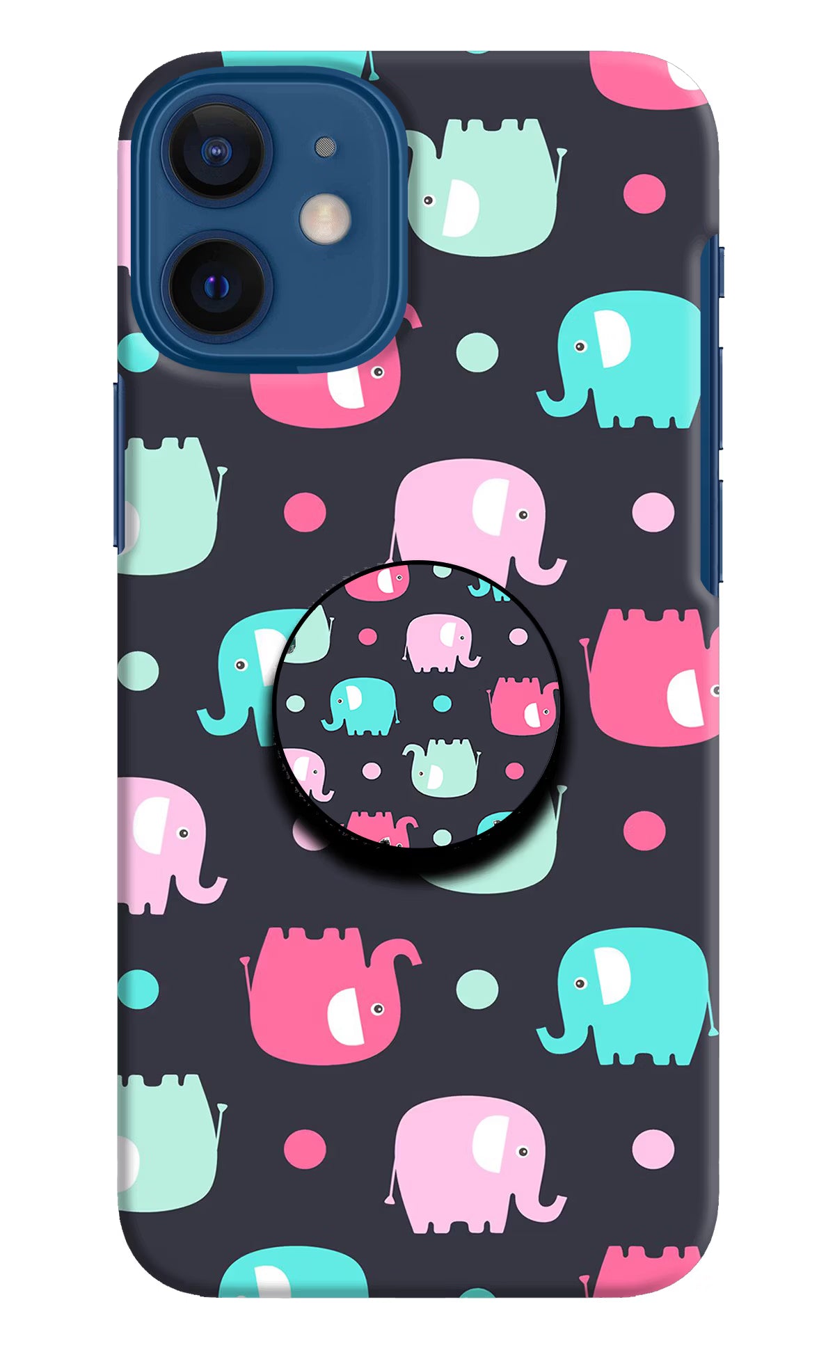 Baby Elephants iPhone 12 Mini Pop Case by Casekaro