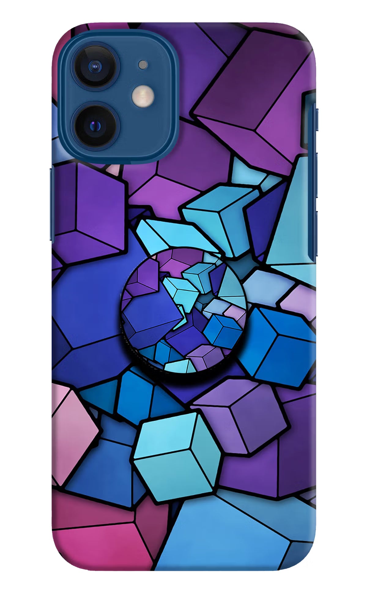 Cubic Abstract iPhone 12 Mini Pop Case by Casekaro