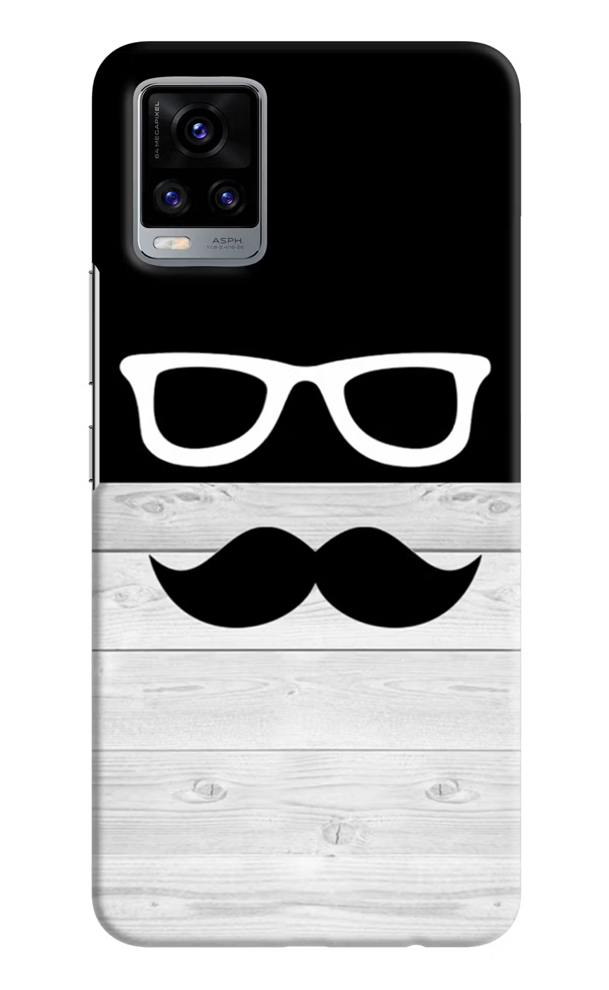 Mustache Vivo V20 Hard Case Back Cover by Casekaro