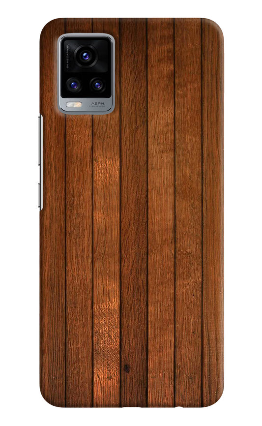 Wooden Artwork Bands Vivo V20 Hard Case Back Cover by Casekaro