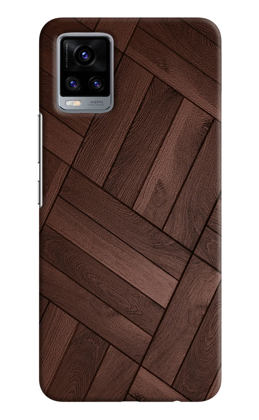 Wooden Texture Design Vivo V20 Hard Case Back Cover by Casekaro