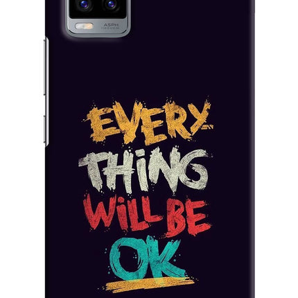 Everything Will Be Ok Vivo V20 Hard Case Back Cover by Casekaro