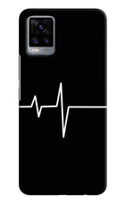 Heart Beats Vivo V20 Hard Case Back Cover by Casekaro
