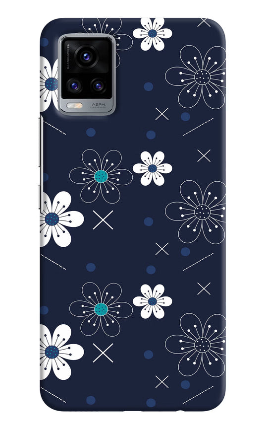 Flowers Vivo V20 Hard Case Back Cover by Casekaro