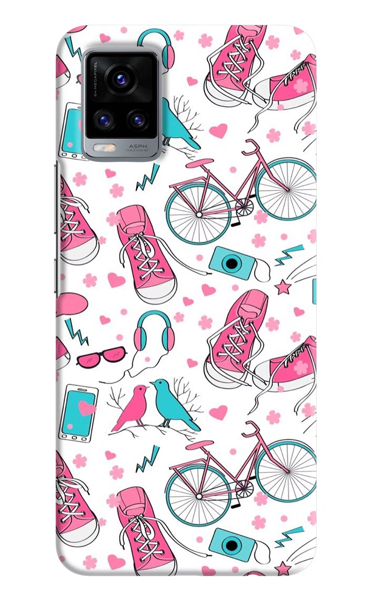 Artwork Vivo V20 Hard Case Back Cover by Casekaro