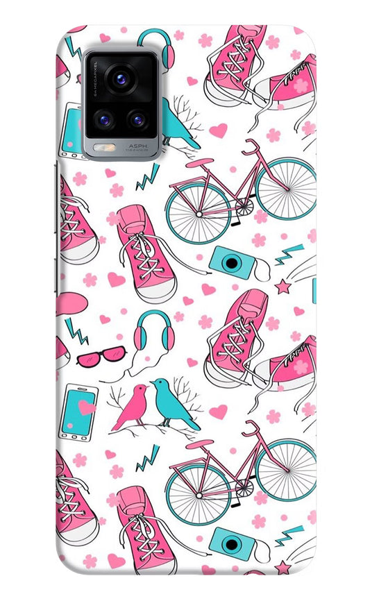 Artwork Vivo V20 Hard Case Back Cover by Casekaro