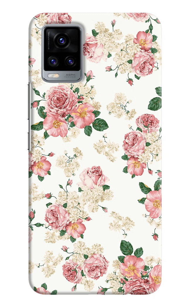 Flowers Vivo V20 Hard Case Back Cover by Casekaro