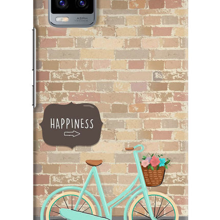 Happiness Artwork Vivo V20 Hard Case Back Cover by Casekaro
