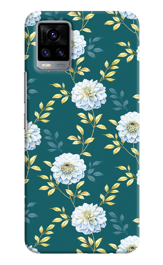 Flowers Vivo V20 Hard Case Back Cover by Casekaro