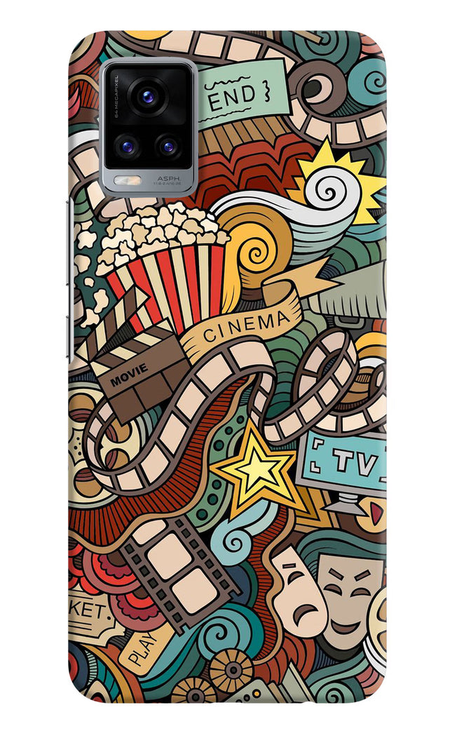 Cinema Abstract Vivo V20 Hard Case Back Cover by Casekaro