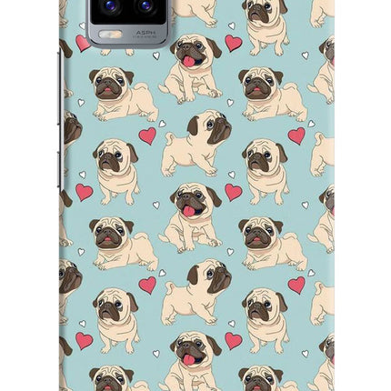 Pug Dog Vivo V20 Hard Case Back Cover by Casekaro