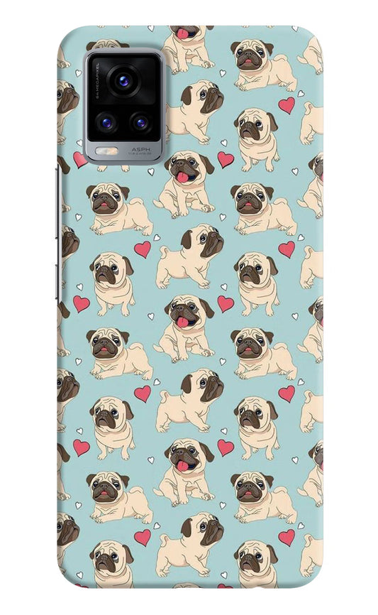 Pug Dog Vivo V20 Hard Case Back Cover by Casekaro