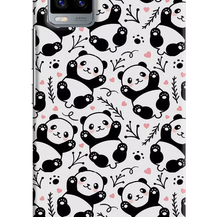 Cute Panda Vivo V20 Hard Case Back Cover by Casekaro