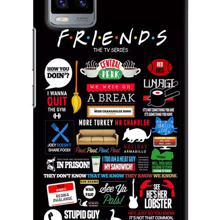 FRIENDS Vivo V20 Hard Case Back Cover by Casekaro