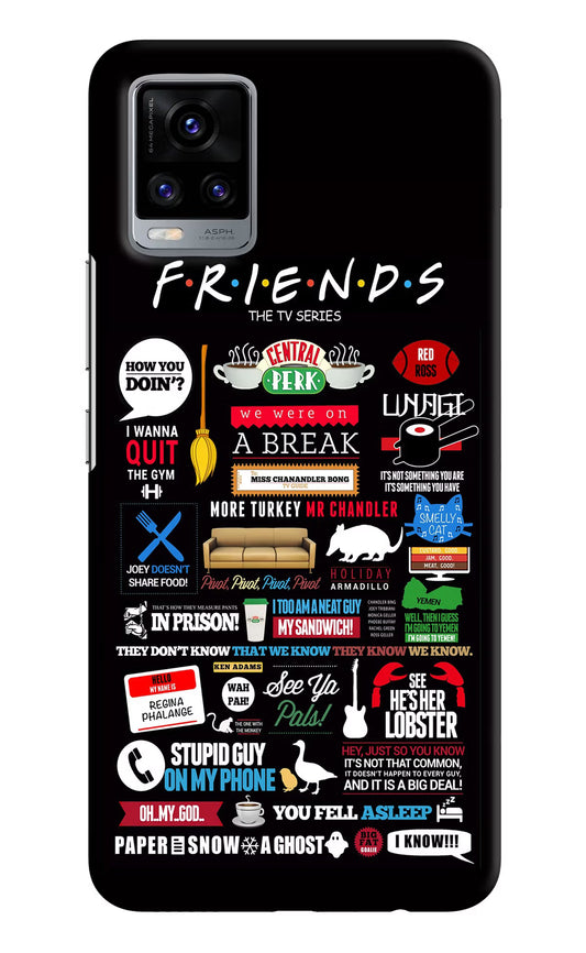 FRIENDS Vivo V20 Hard Case Back Cover by Casekaro