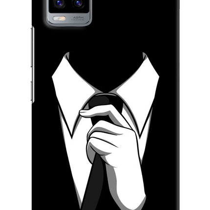 Black Tie Vivo V20 Hard Case Back Cover by Casekaro
