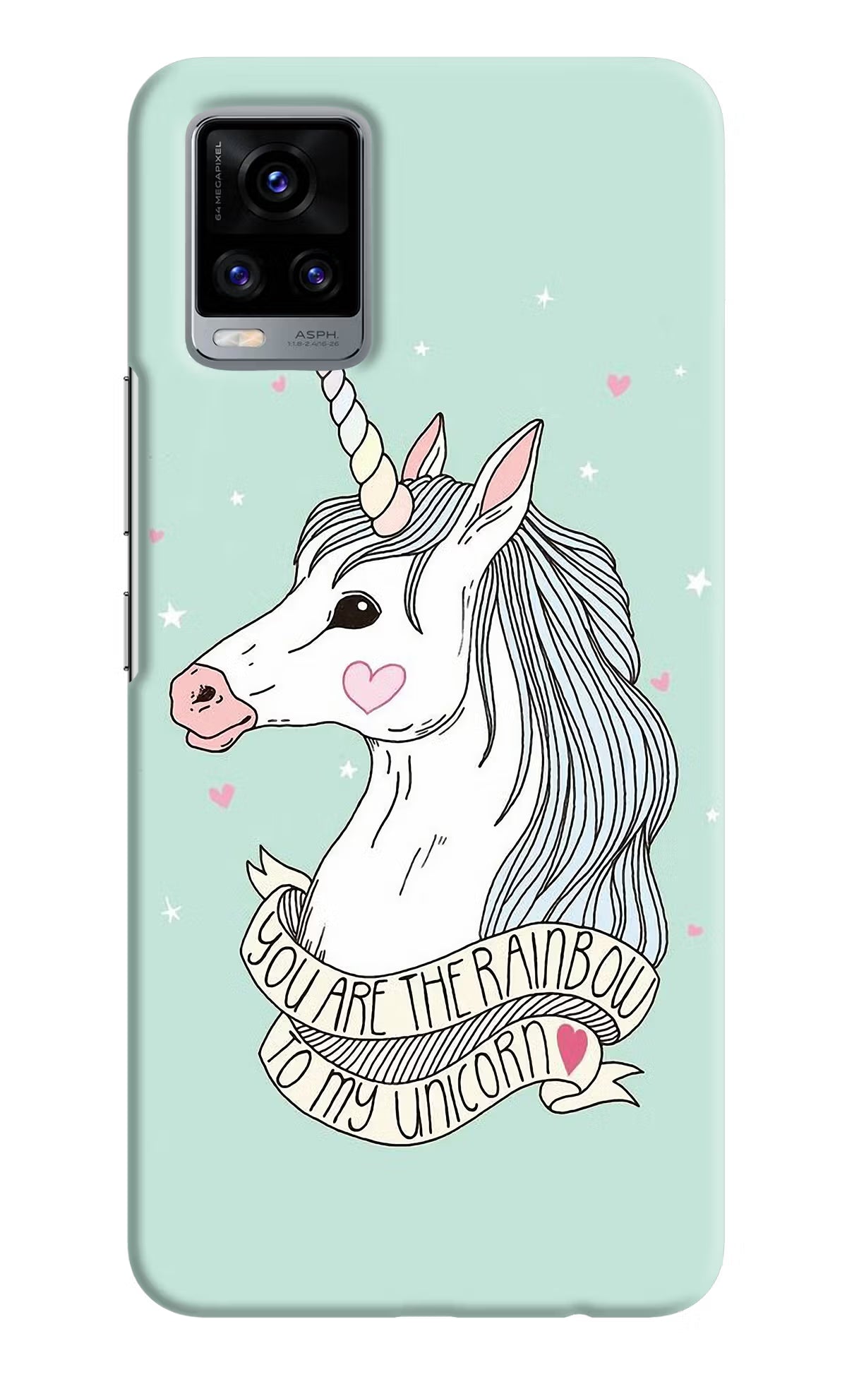 Unicorn Wallpaper Vivo V20 Hard Case Back Cover by Casekaro