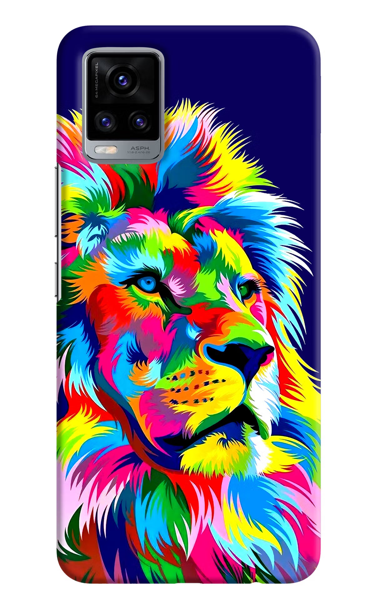 Vector Art Lion Vivo V20 Hard Case Back Cover by Casekaro