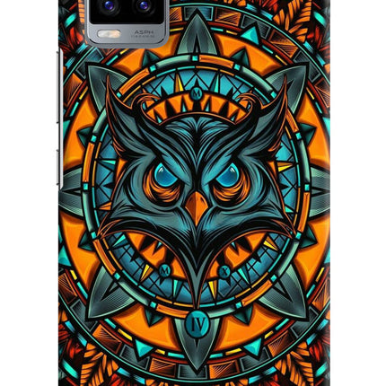 Angry Owl Art Vivo V20 Hard Case Back Cover by Casekaro