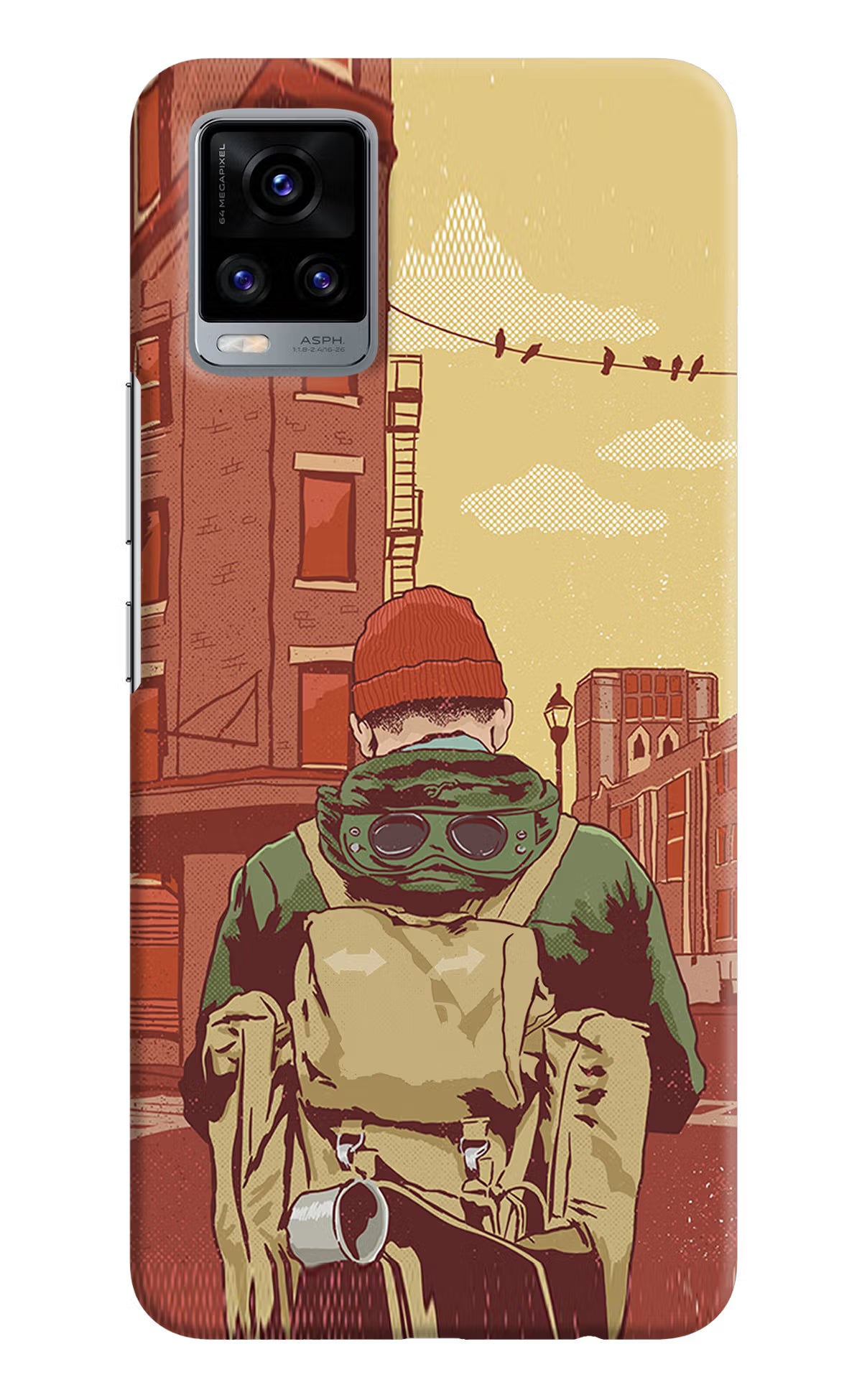 Adventurous Vivo V20 Hard Case Back Cover by Casekaro