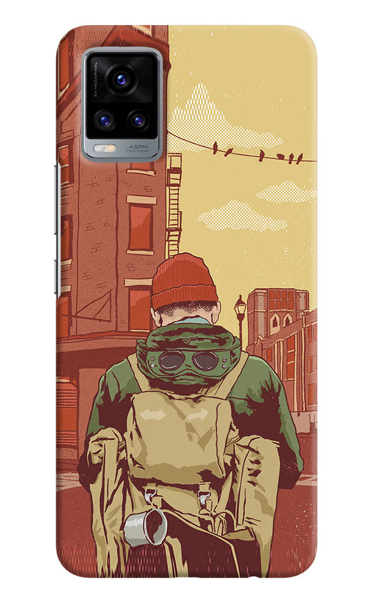 Adventurous Vivo V20 Hard Case Back Cover by Casekaro