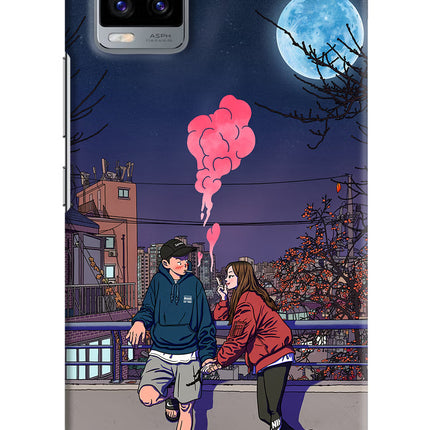 Chilling Couple Vivo V20 Hard Case Back Cover by Casekaro
