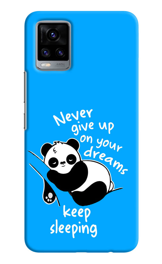 Keep Sleeping Vivo V20 Hard Case Back Cover by Casekaro